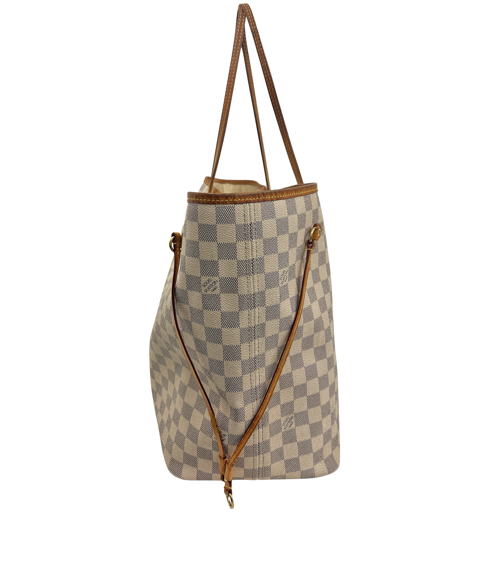 Neverfull GM, 620&euro;, Bolso, Azul/Beige, Canvas - General, Vista lateral